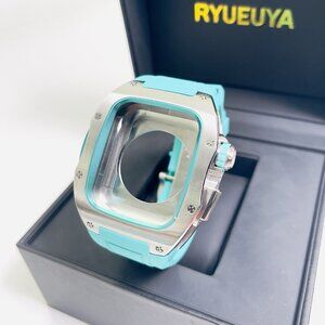 Luxury Rugged Metal Case Band for Apple Watch 9/8/7/SE/6/5/4 44/45mm